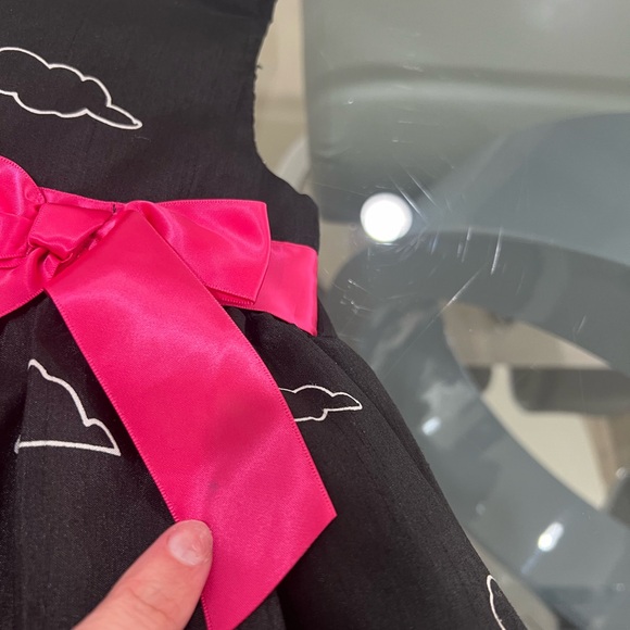 Rare Editions Paris Eiffel Tower black and fuchsia dress size 4 - Picture 9 of 9